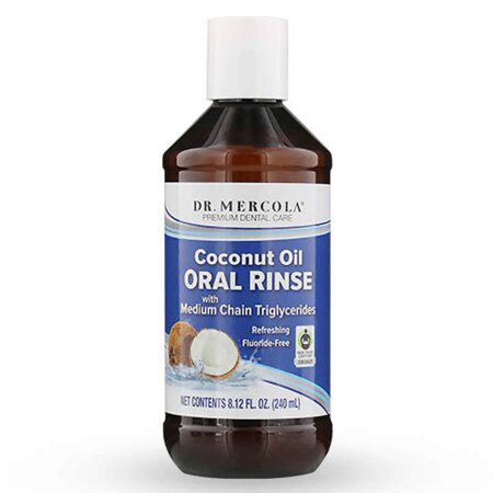 Dr Mercola, Óleo de coco para enxágue oral - 240 mL (8,12 fl oz)