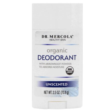 Dr. Mercola, Desodorante Orgânico sem Cheiro - 2.5 oz. (70.8g)