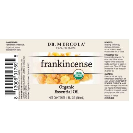 Dr. Mercola Organic Frankincense Essential Oil 30 ml - Image 2