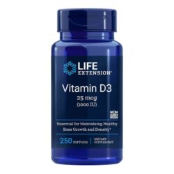 Life Extension Vitamina D3 1000 UI - 250 Cápsulas: Saúde Óssea e Imunidade no Brasil