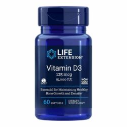 Life Extension Vitamina D3 5000 UI 60 Cápsulas - Imunidade e Saúde Óssea no Brasil