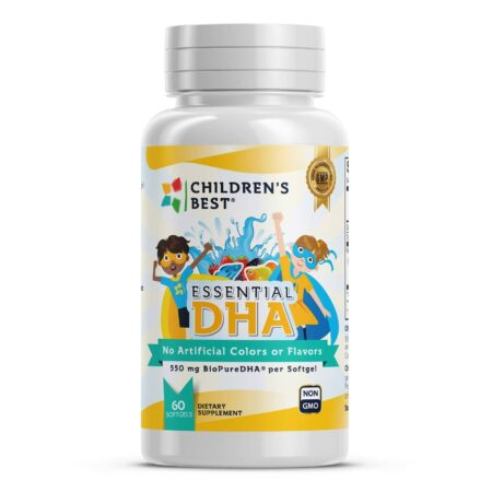 Children's Best, Essential DHA para Crianças - 60 Cápsulas em Gel Mastigáveis