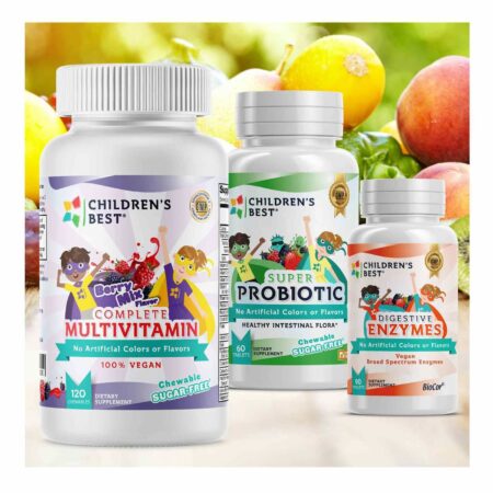 Children's Best, Multivitamínico Completo sem açúcar para crianças - Não OGM, Vegano - 120 comprimidos mastigáveis - Image 9