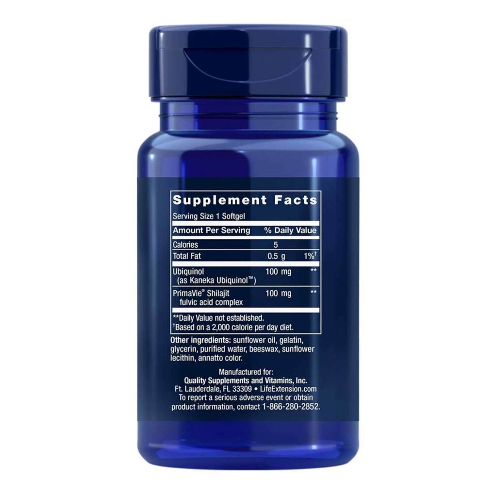 Life Extension Super Ubiquinol CoQ10 100mg - Suporte Mitocondrial Reforçado (60 Cápsulas) - Imagem 3