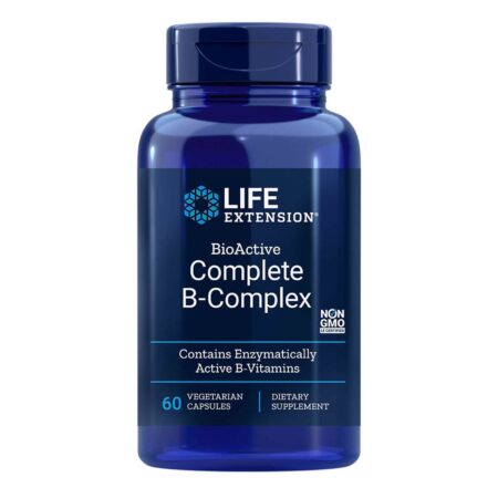 Life Extension, Complexo B Completo BioActive - 60 Cápsulas Vegetarianas