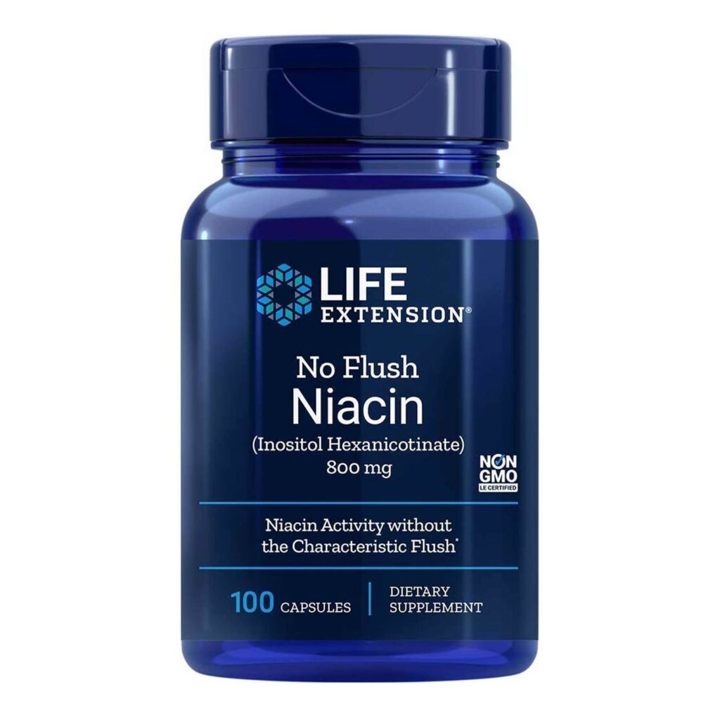 Life Extension Niacina Sem Flush 100 Cápsulas: Saúde Cardiovascular e Bem-Estar
