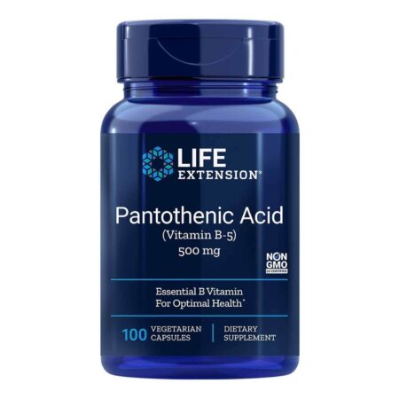 Life Extension, Ácido Pantotênico Vitamina B5 - 100 Cápsulas