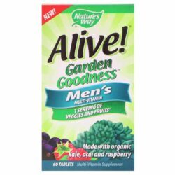 Nature's Way Alive!® Multivitaminas Vegetarianas para Homens - Mistura de Frutas - 60 Tabletes
