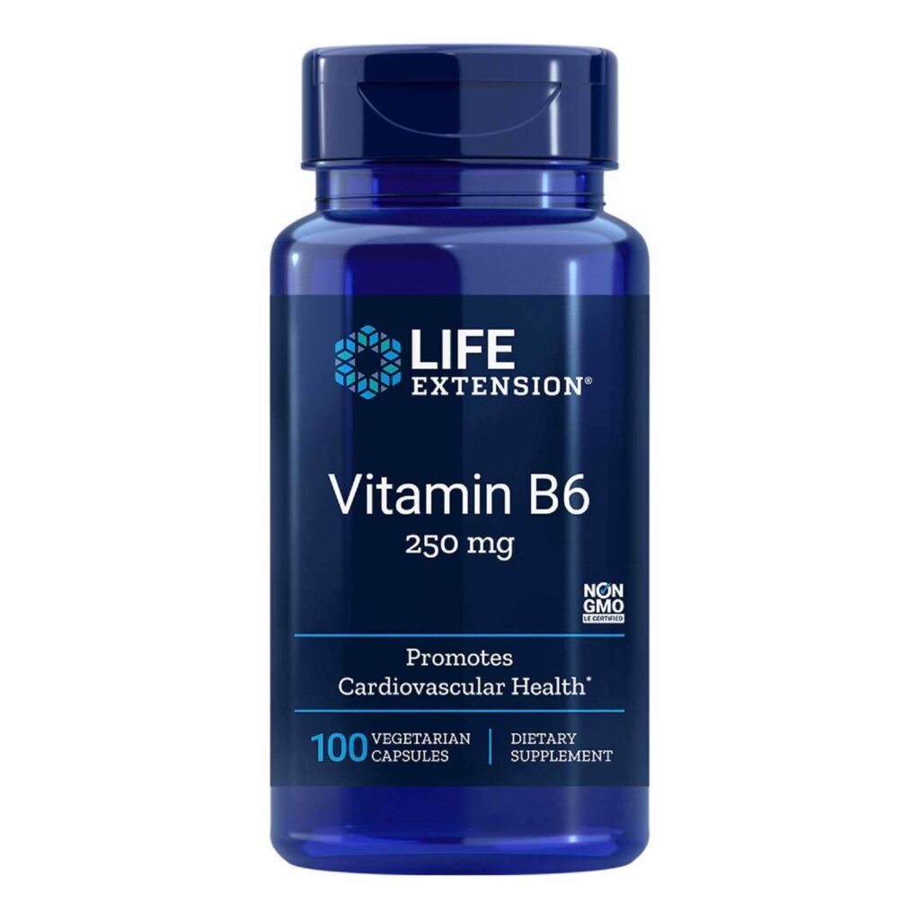 Life Extension Vitamina B6 100 Cápsulas - Saúde e Bem-Estar Essenciais