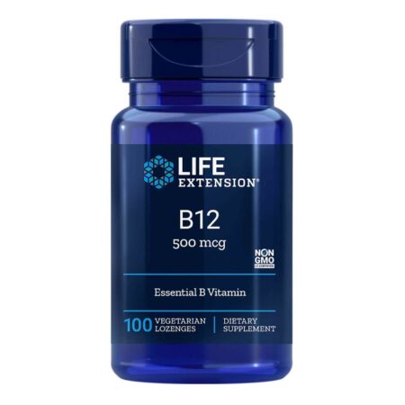 Life Extension, Vitamina B12 Metilcobalamina 500 mcg - 100 Pastilhas