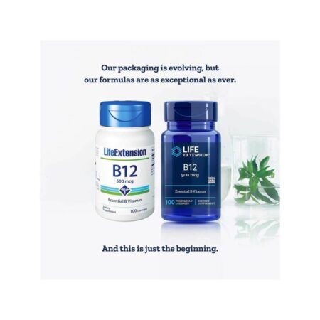Life Extension Vitamina B12 Metilcobalamina 500 mcg - 100 Pastilhas para Energia e Bem-Estar no Brasil - Imagem 2