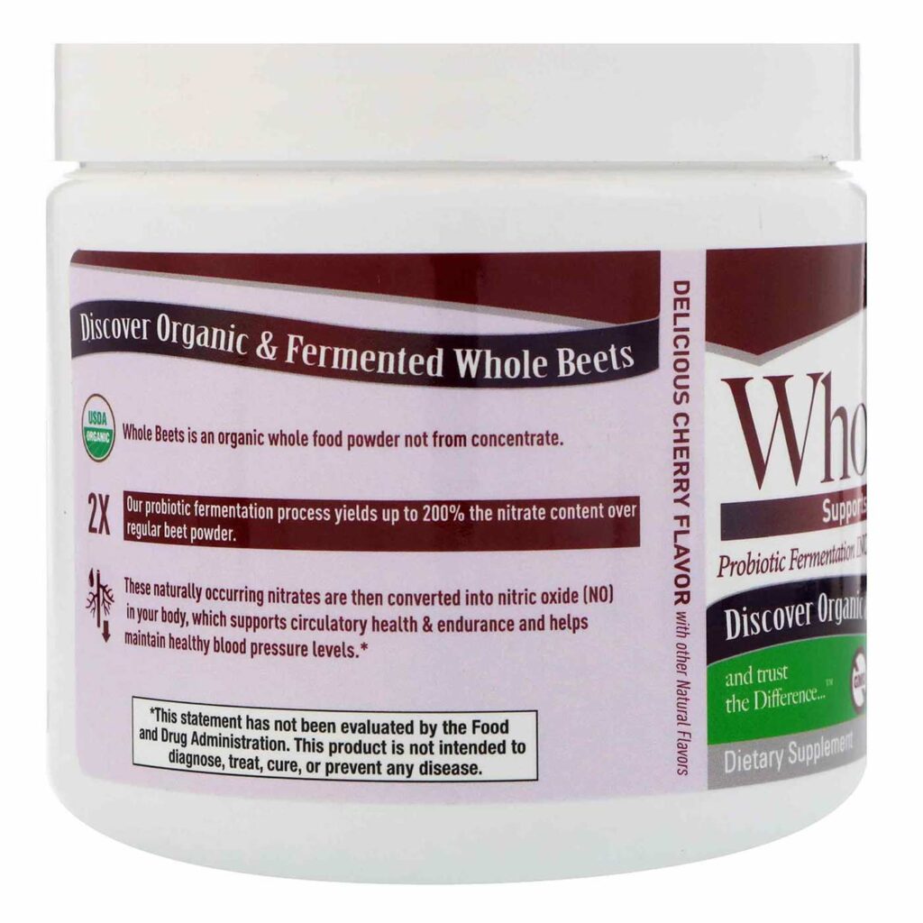 Nature's Answer Beterraba Integral Orgânica Pura - 180g (6.34 oz) - Imagem 3