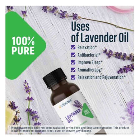 eVitamins Óleo de Lavanda 100% Puro 30 ml - Image 4