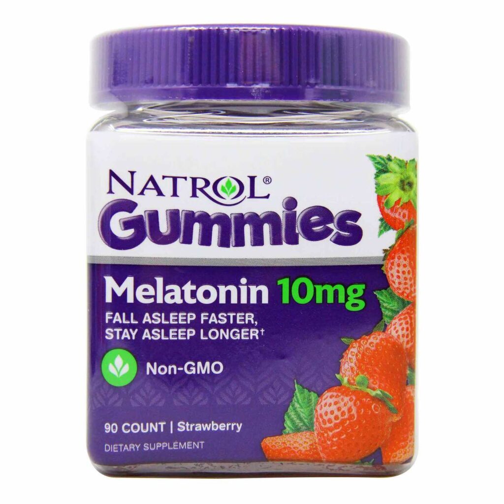 Natrol Gomas de Melatonina 10 mg 90 Gomas: Sono Profundo e Repousante