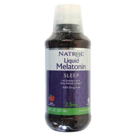 Natrol, Melatonina 2,5 mg Sabor Natural de Berry - 237 ml