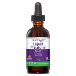 Natrol Melatonina Líquida 1 mg Sabor Framboesa - 60 ml: Sono Reparador e Bem-Estar
