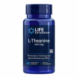 Life Extension L-Teanina 60 Cápsulas: Relaxamento e Foco para o Bem-Estar Mental
