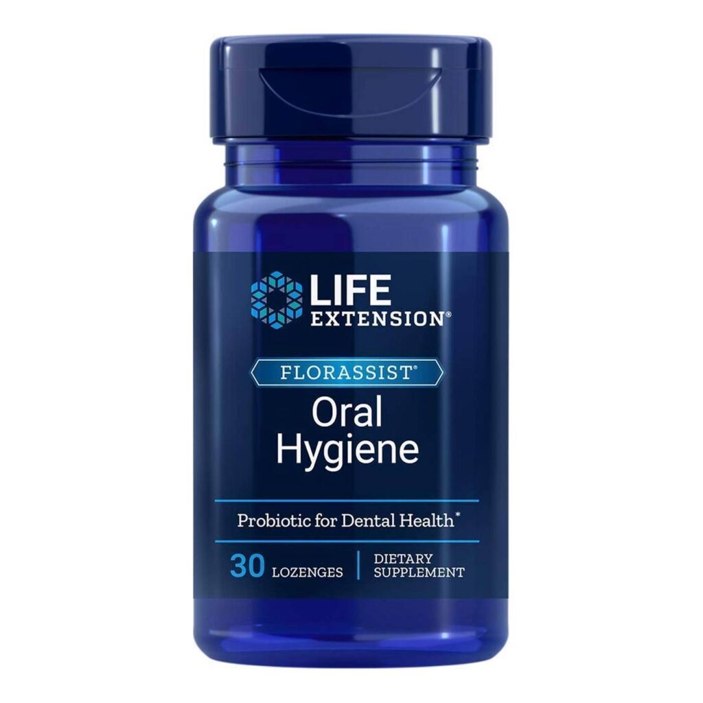 Life Extension Florassist Higiene Oral - 60 Pastilhas para um Hálito Fresco e Saudável