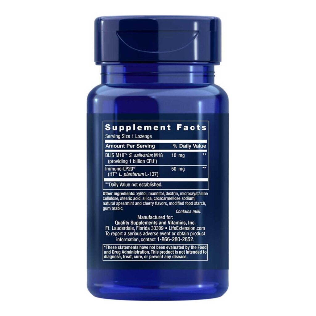 Life Extension Florassist Higiene Oral - 60 Pastilhas para um Hálito Fresco e Saudável - Imagem 3
