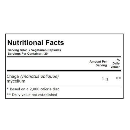 Host Defense Mushrooms, Chaga - 60 Cápsulas Vegetarianas - Image 3