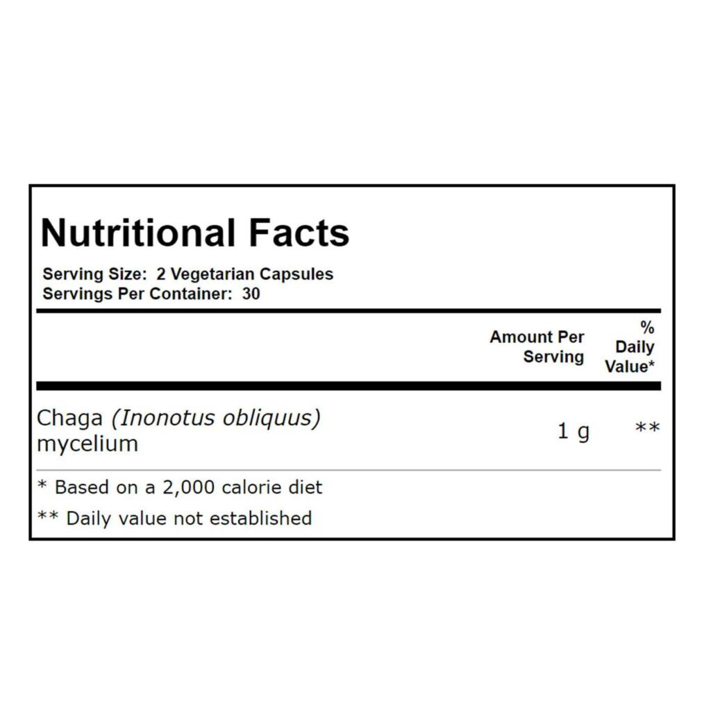 Host Defense Mushrooms Chaga 60 Cápsulas Vegetarianas - Suporte Imunológico e Bem-Estar - Imagem 3
