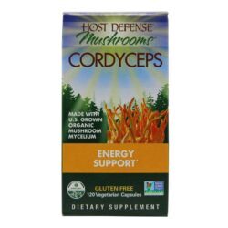 Host Defense Cogumelos Cordyceps - 120 Cápsulas Vegetarianas para Energia e Vitalidade