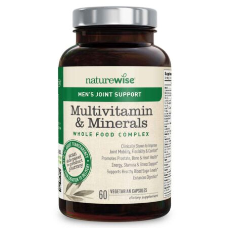 NatureWise Men's Multivitamin & Mineral Whole Food Complex with Joint Support 60 Capsules - Image 2