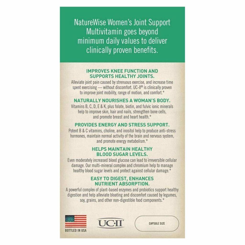 NatureWise Multivitamínico Mineral Complexo Alimentos Integrais com Suporte Articular 60 Cápsulas - Saúde Completa - Imagem 3