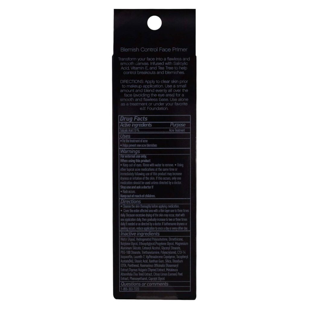 E.L.F Primer Facial Controle de Sinais 14 ml: Pele Uniforme e Preparada - Imagem 2