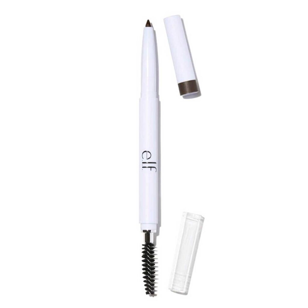E.L.F. Lápis para Sobrancelhas Deep Brown - 1 Unidade | Contorno e Definição Perfeita