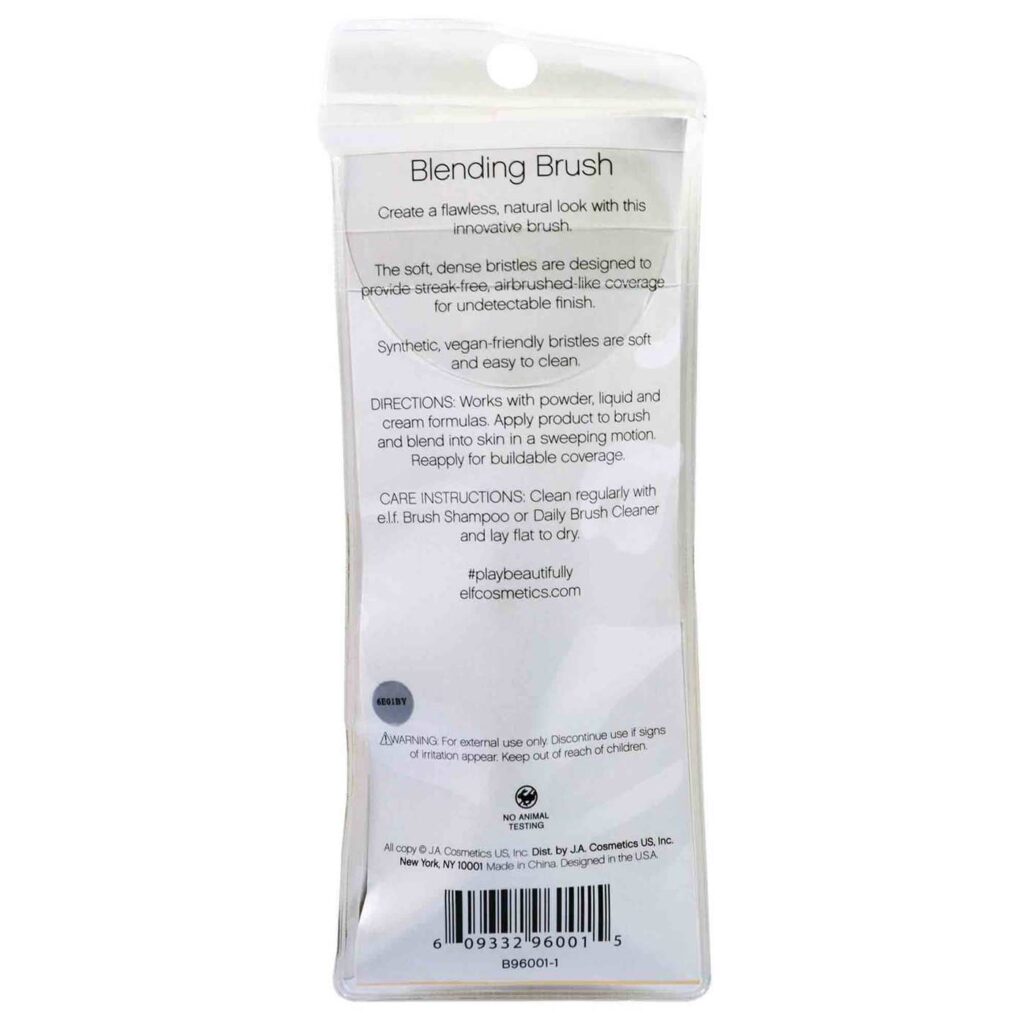E.L.F, Beautifully Bare Pincel para Pó - 1 Pincel Essencial para Maquiagem Perfeita - Imagem 3