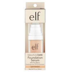 E.L.F. Base Facial Amplo Espectro FPS 25 Light Medium - 14 ml: Cobertura e Proteção Solar para Pele Brasileira