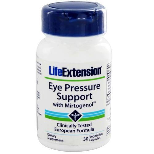 Suporte a Pressão Ocular Mirtogenol Life Extension 30 Cápsulas Veganas