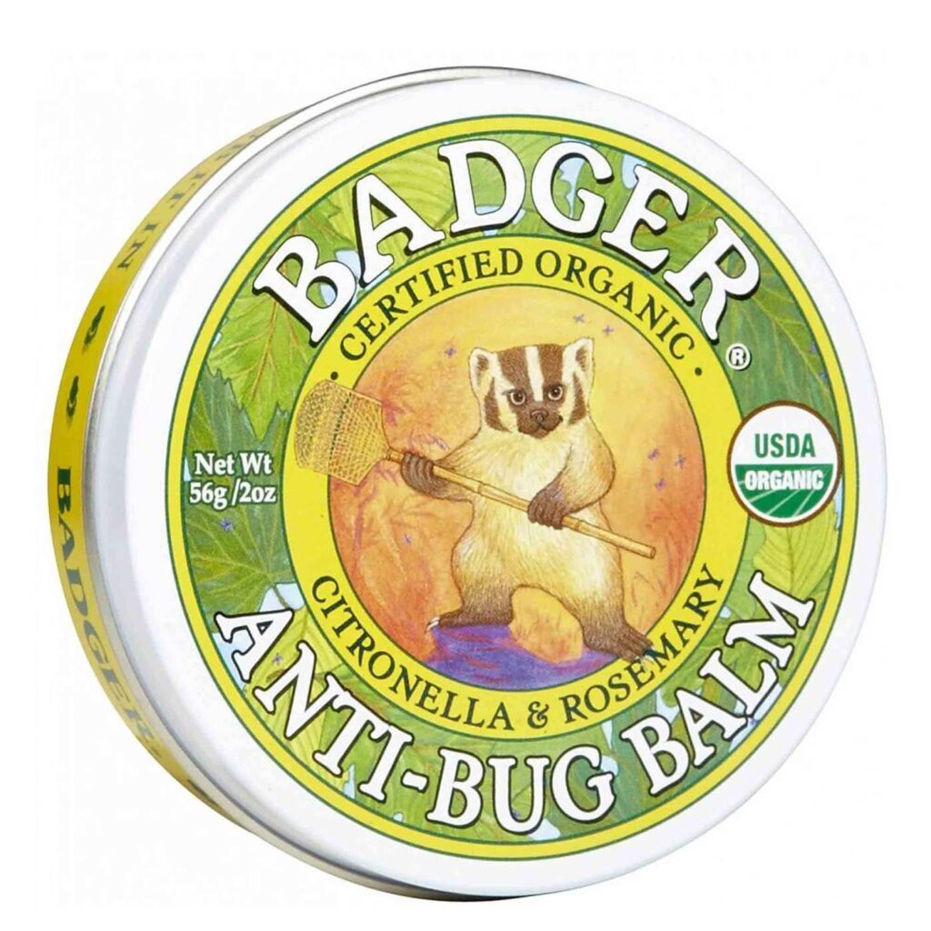 Badger Bálsamo Repelente Natural de Insetos Citronela e Rosa Mosqueta 56g