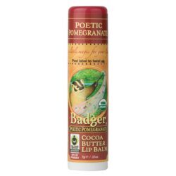Protetor Labial Badger Poetic Pomegranate Manteiga de Cacau Orgânica 1 Bastão 7g