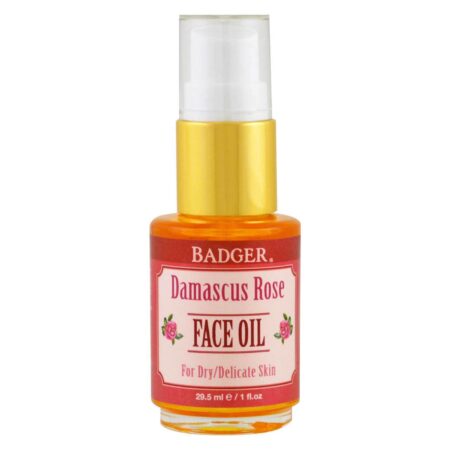 Badger, Óleo Facial Damascus Rose Face Oil Moisturizing Oil for Dry and Delicate Skin 29.5 ml - Image 3