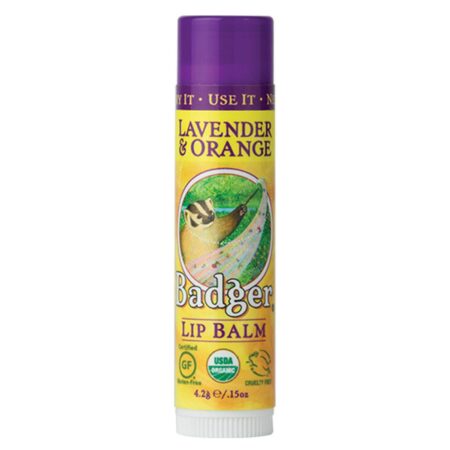 Badger Lip Balm, Hidratante Labial Badger - Laranja e Lavanda - 4,2g