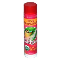 Protetor Labial Orgânico Badger Pink Grapefruit - Hidratação Intensa e Natural