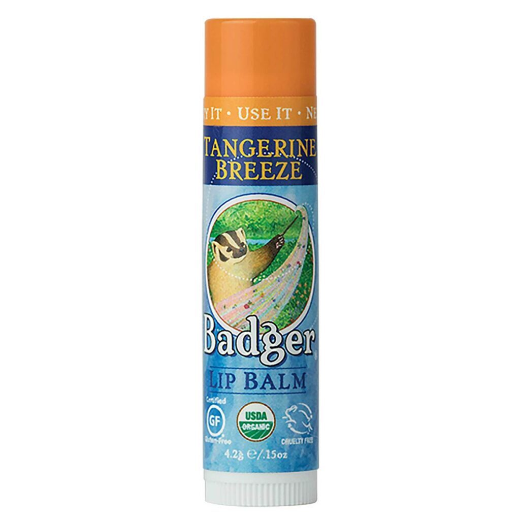 Badger Protetor Labial Tangerine Breeze - 4.2g: Hidratação e Proteção Natural