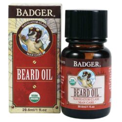 Badger Óleo para Barba Cuidados Masculino - 29.6ml (1 fl oz) - Hidratação Profunda