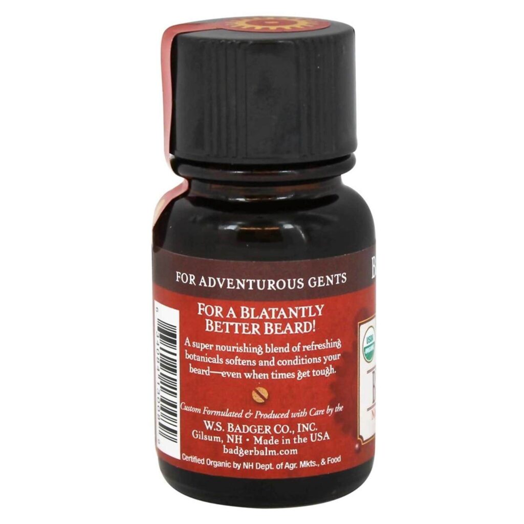 Badger Óleo para Barba Cuidados Masculino - 29.6ml (1 fl oz) - Hidratação Profunda - Imagem 3