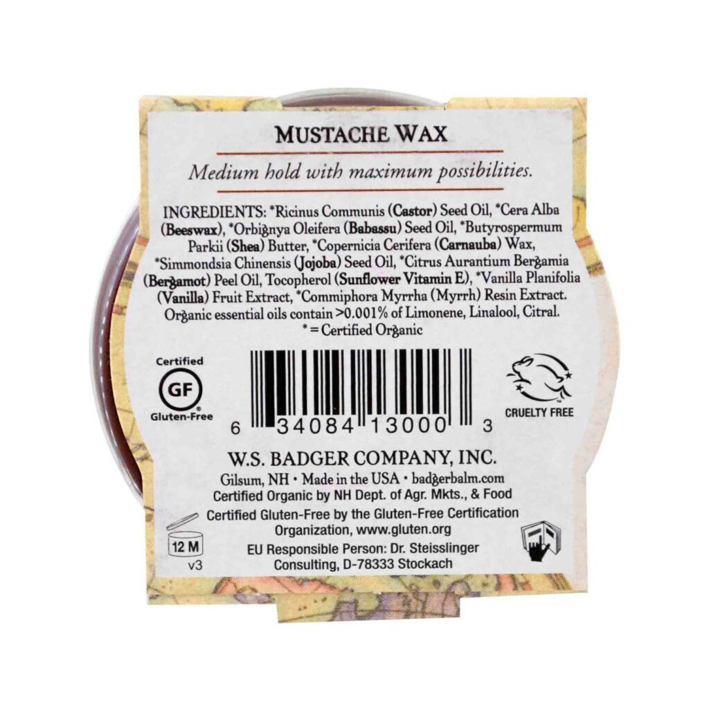 Badger Cera para Bigode - Cuidado Masculino Essencial - 21g - Imagem 2
