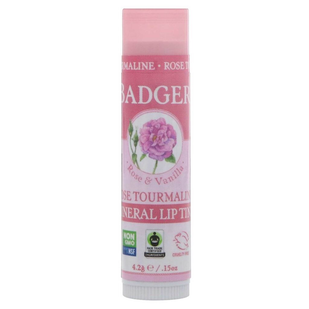 Badger Lip Tint Mineral Rose Tourmaline Rosa e Baunilha - 4.2 g