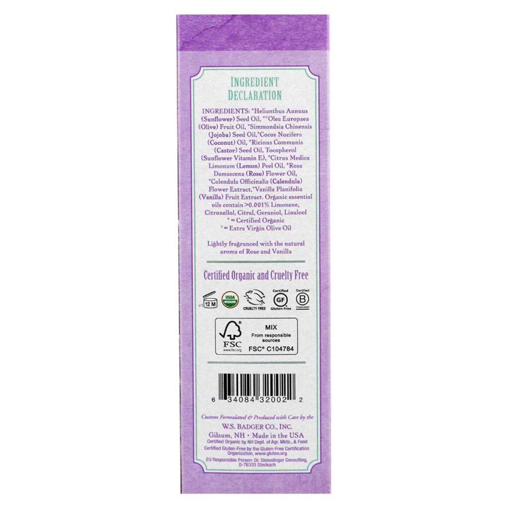 Badger Óleo para Barriga Grávida Rosa e Baunilha 118ml - Hidratação e Bem-Estar - Imagem 2