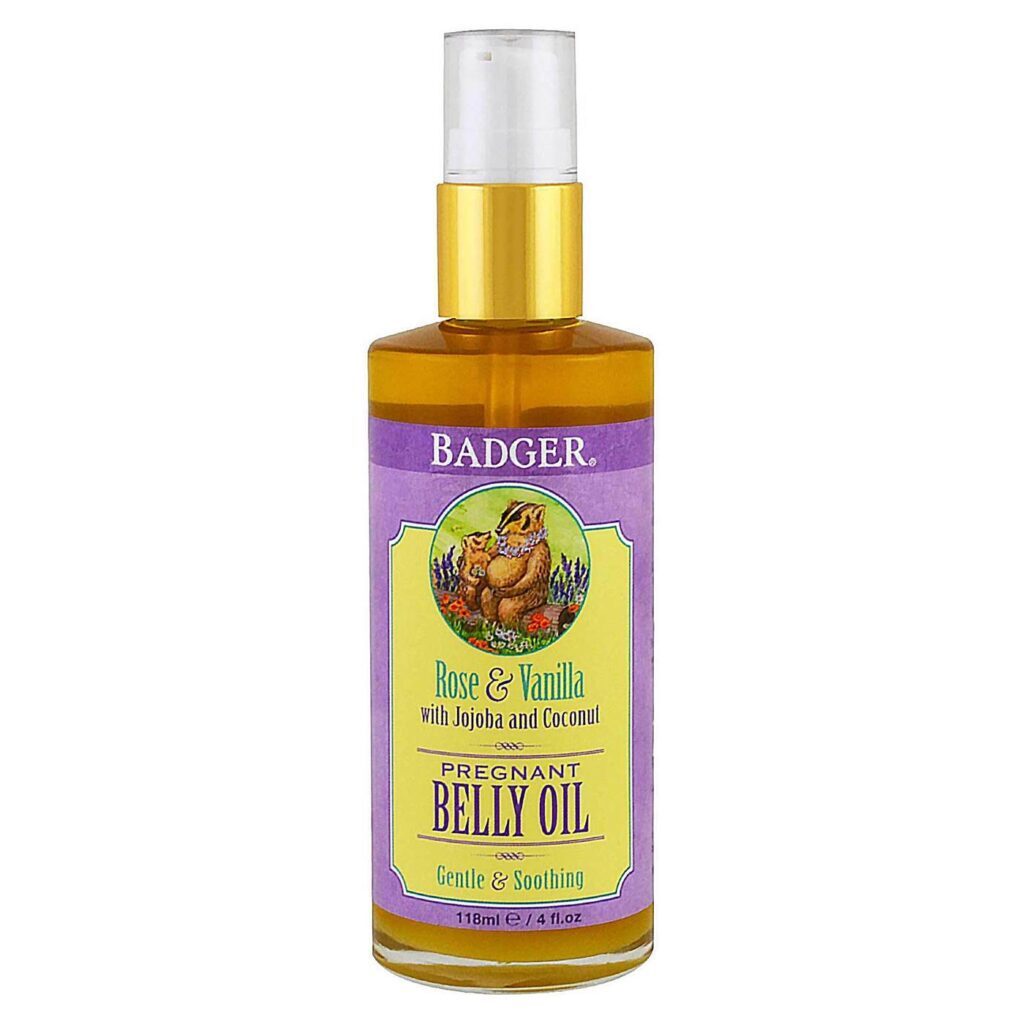 Badger Óleo para Barriga Grávida Rosa e Baunilha 118ml - Hidratação e Bem-Estar - Imagem 3