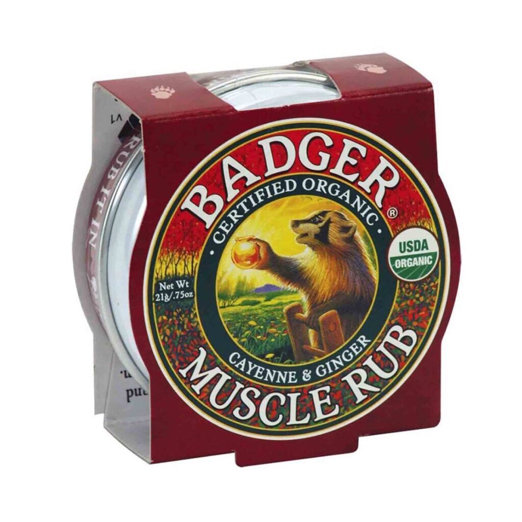 Badger Massagem Muscular Pimenta de Caiena e Gengibre - 21g | Alívio Profundo