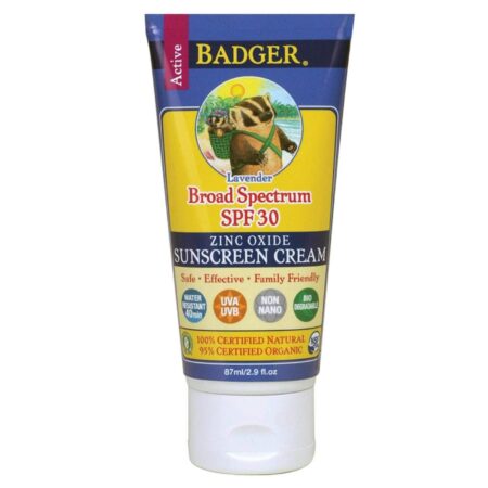 Badger Natural, Protetor Solar FPS 30 - Lavanda - 87 mL