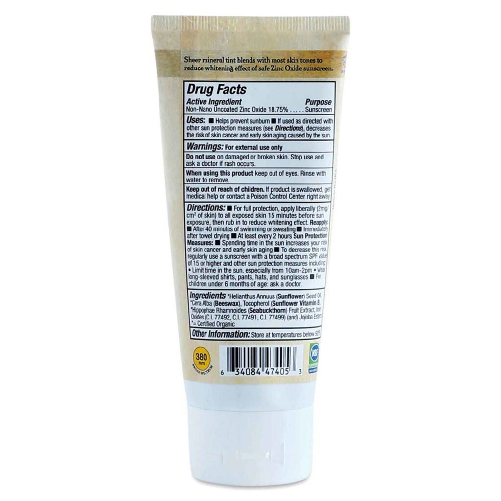 Badger Protetor Solar Colorido FPS 30 Creme sem Cheiro - 87 ml: Proteção Solar Eficaz e Natural - Imagem 2