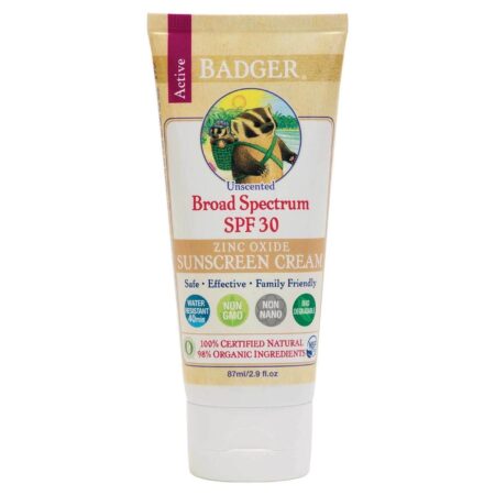 Badger, Protetor Solar com Óxido de Zinco FPS 30 - 87 ml