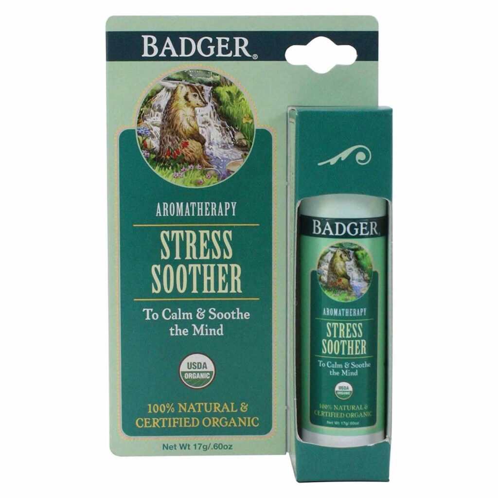 Bastão Aromaterapia Badger Aromatherapy Stress Soother 17g - Alívio Natural do Estresse